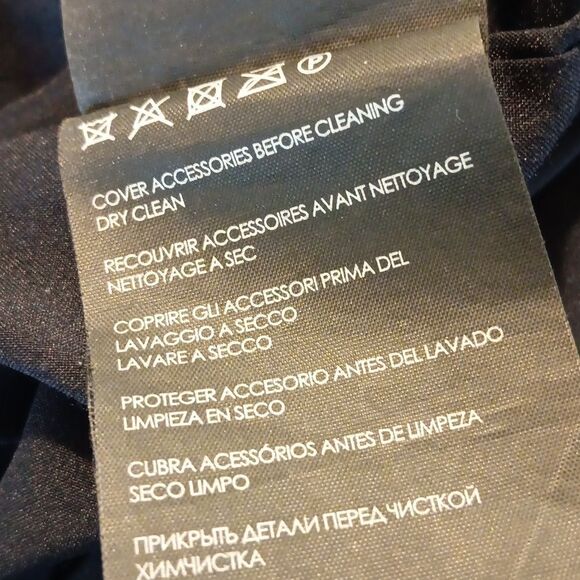 Club Monaco Textured Little Black Dress Dark Academia - Picture 12 of 13